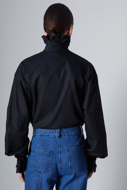 Ezra Shirt Black Shirts & blouses The Label Edition 