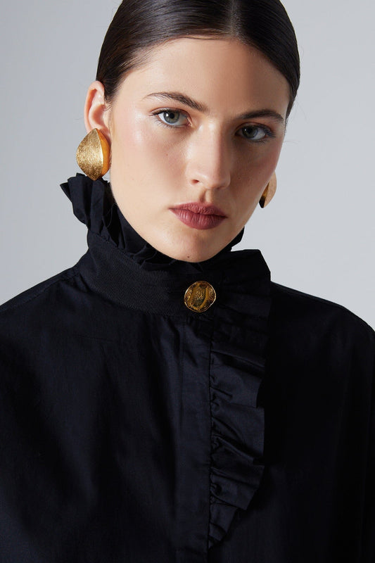 Ezra Shirt Black Shirts & blouses The Label Edition 