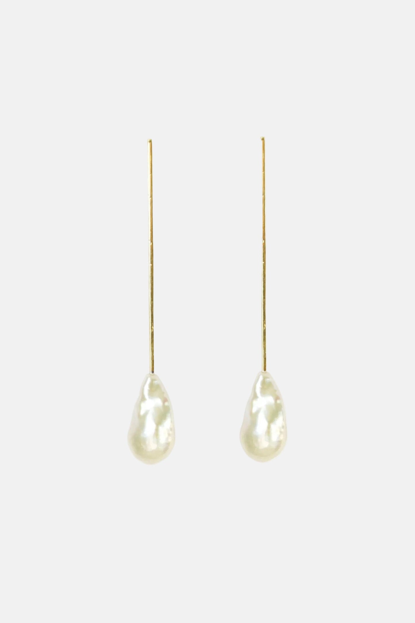 THE MOON PEARL EARRINGS - VERMEIL