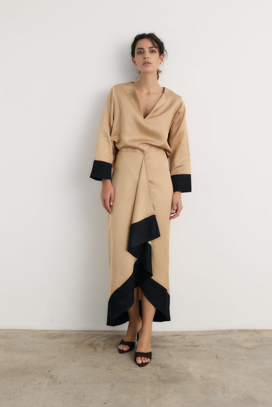 Falda Ada Beige Skirts Galcon Studio 