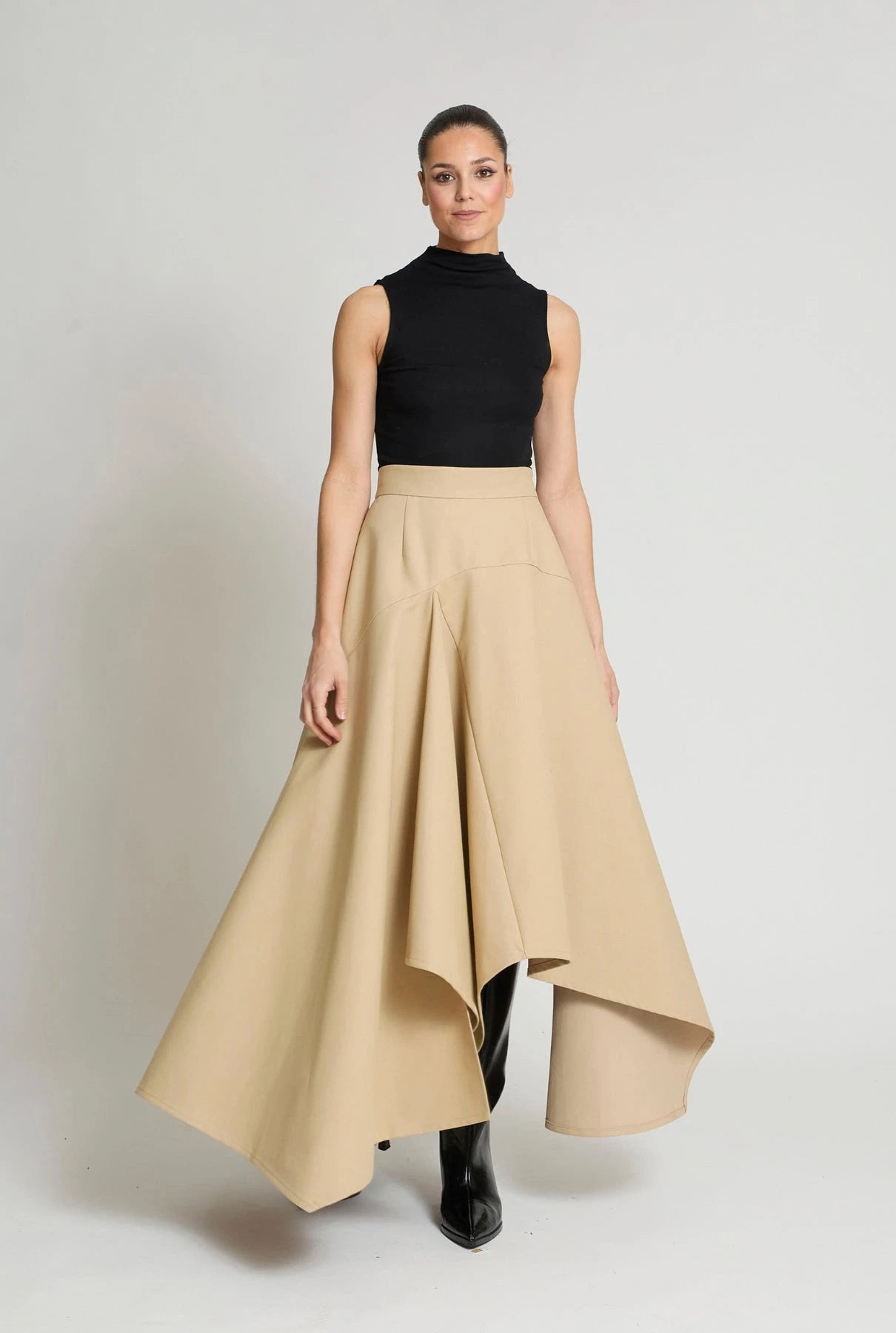 FALDA AIUR BEIGE SKIRTS Zaitegui Studio 