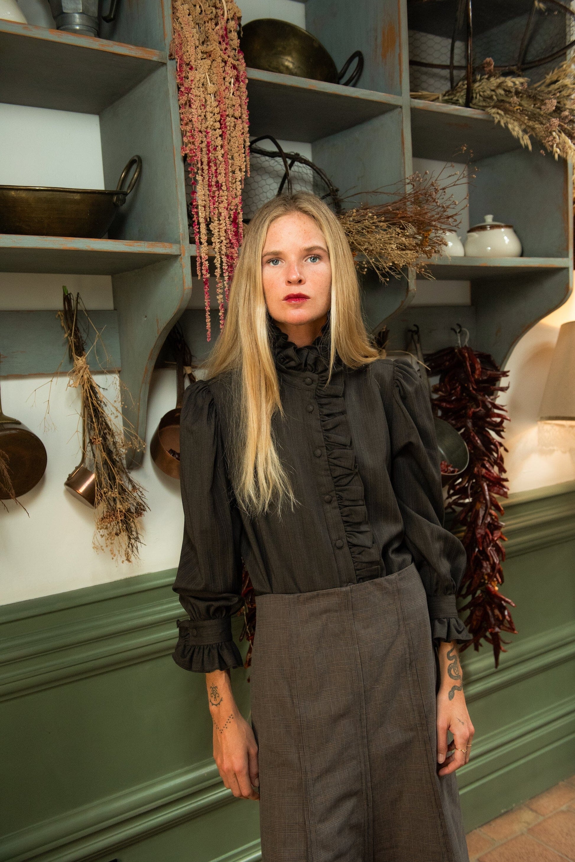 Falda Alpina Cuadros Marrón Skirts IPA BRAND 