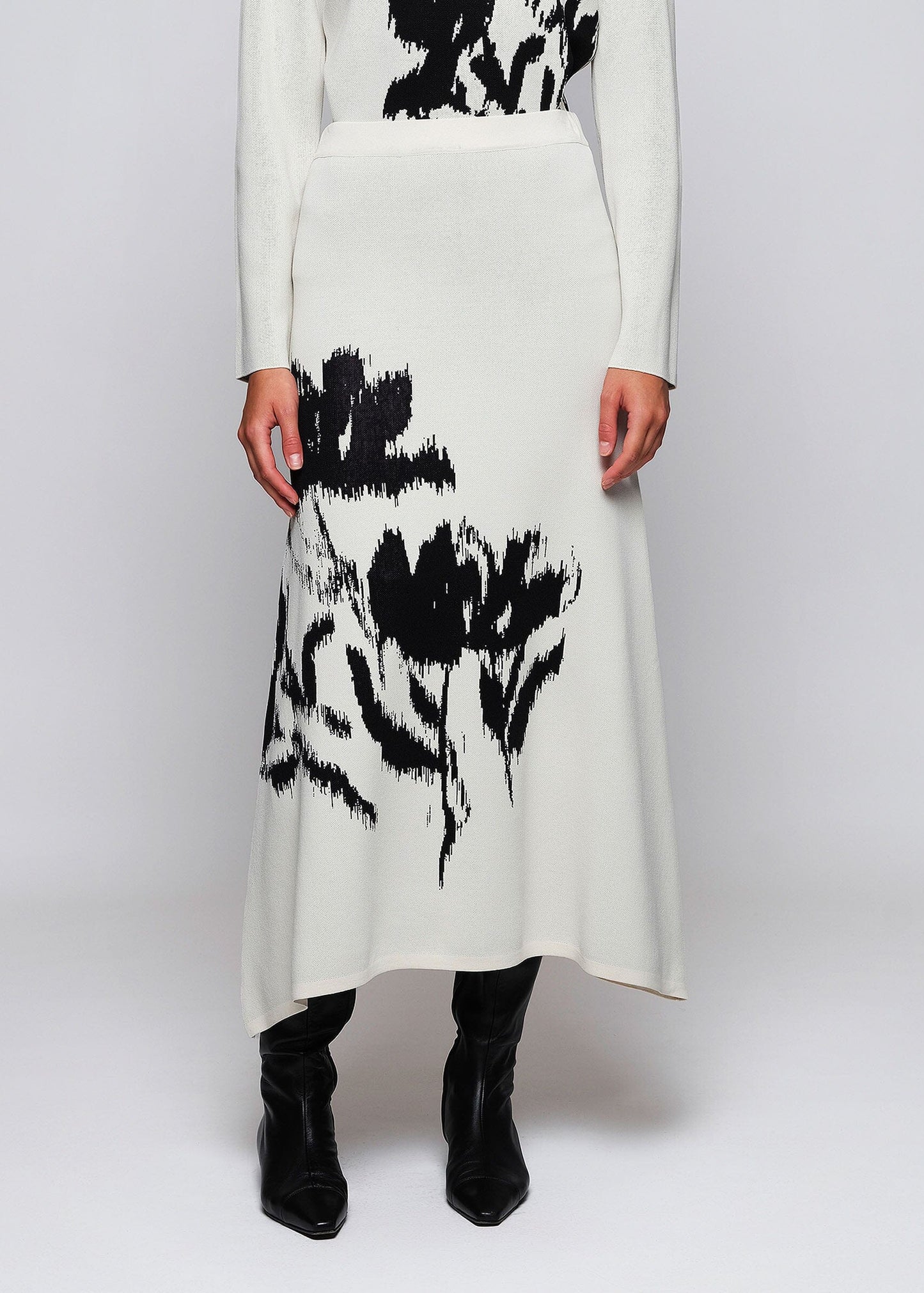 Falda blanca de punto jacquard Skirts Mirto XS / 1 