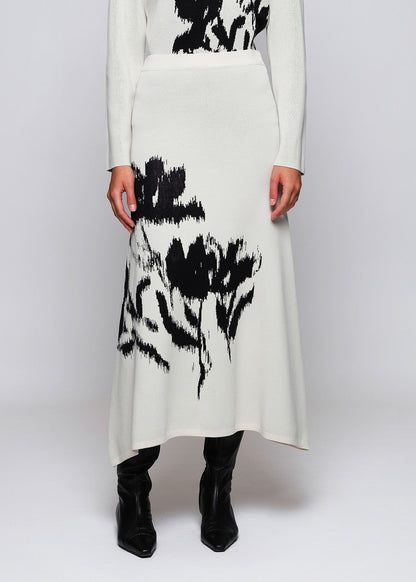 Falda blanca de punto jacquard Skirts Mirto XS / 1 