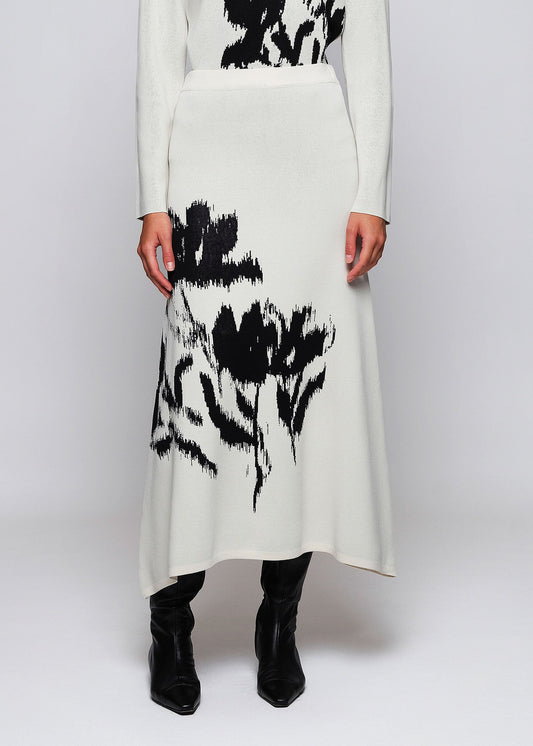 Falda blanca de punto jacquard Skirts Mirto XS / 1 