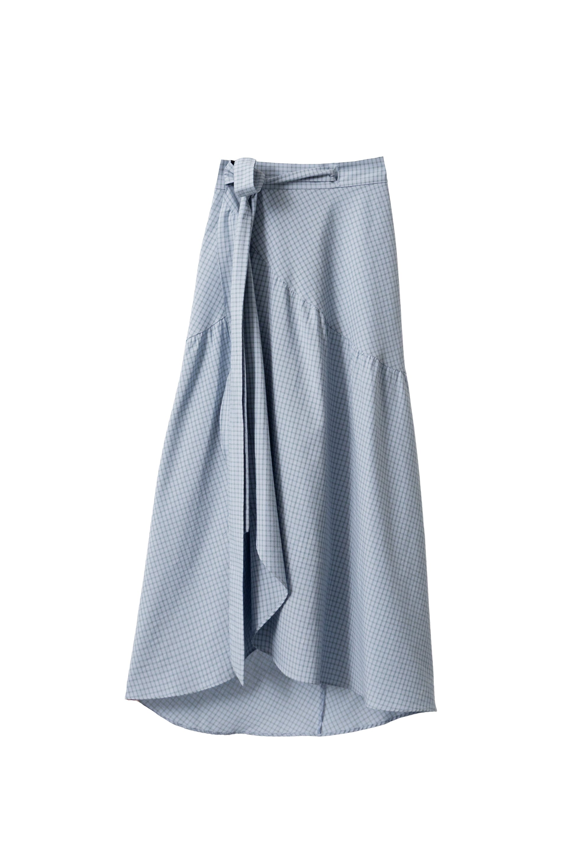 Falda Carlota Cuadros Azul Tiza Skirts Julise Magon 