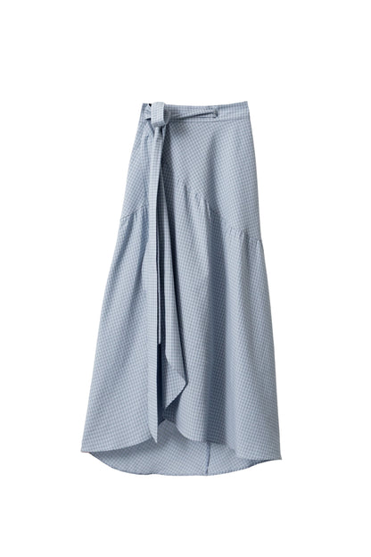 Falda Carlota Cuadros Azul Tiza Skirts Julise Magon 