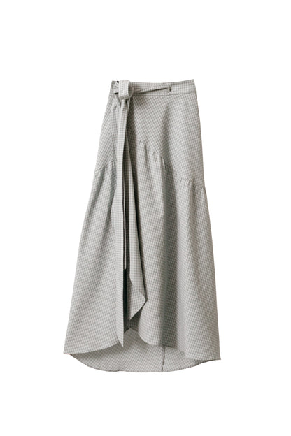 Falda Carlota Cuadros Verde Neutro Skirts Julise Magon 