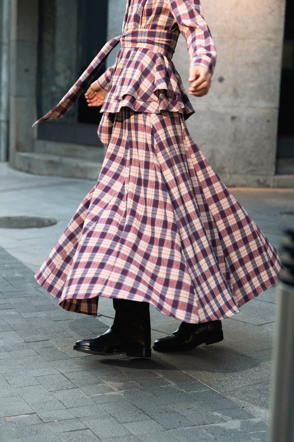 Falda Chloé Cuadros · Ipa Brand · vista 4