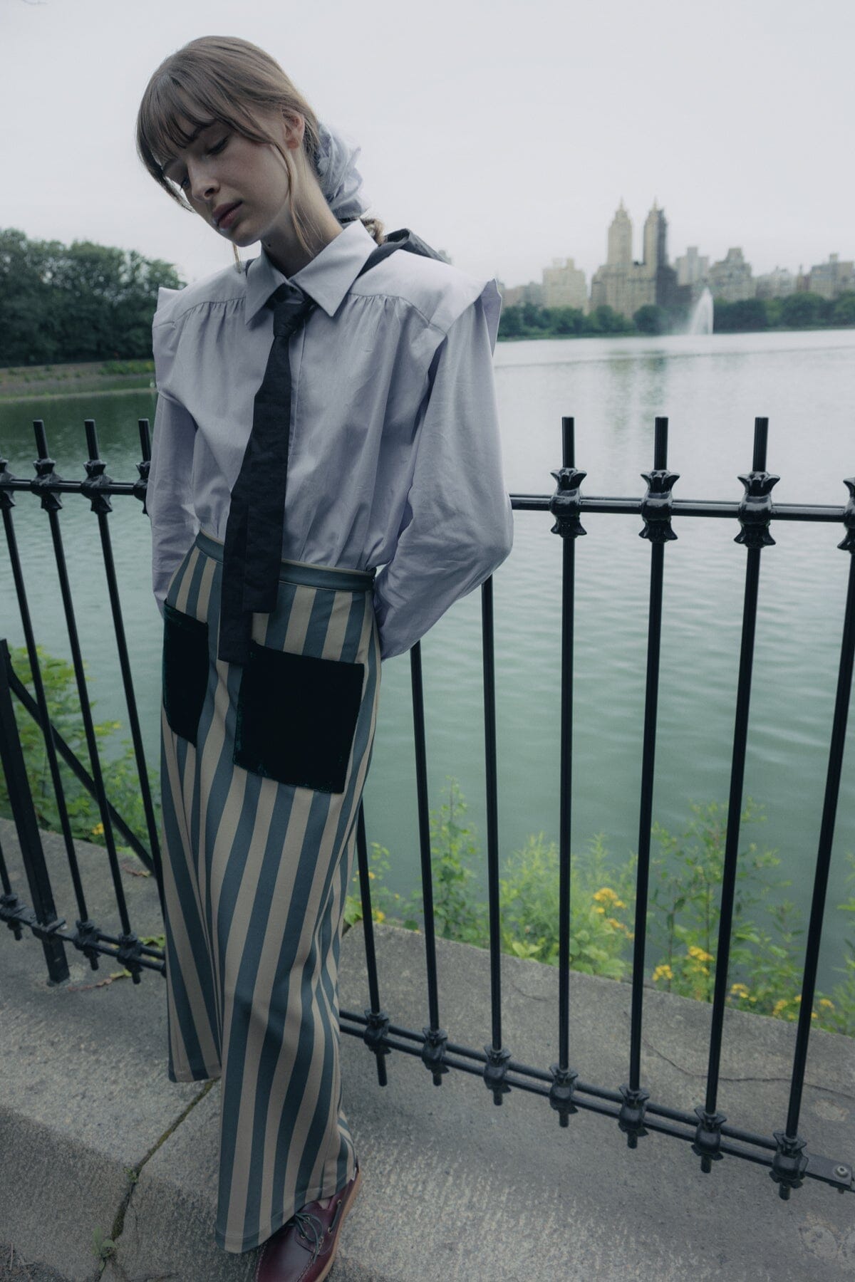 falda-claudia-rayas-verdes Skirts Julise Magon 