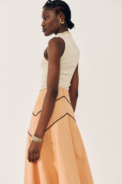 Falda cortes con pasamanería Skirts E.R.A.X. 