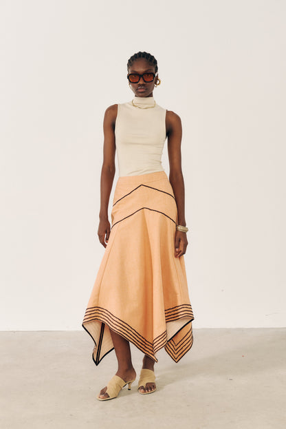 Falda cortes con pasamanería Skirts E.R.A.X. 