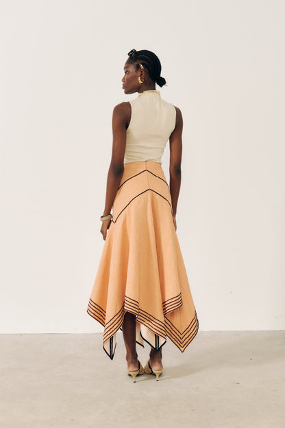 Falda cortes con pasamanería Skirts E.R.A.X. 