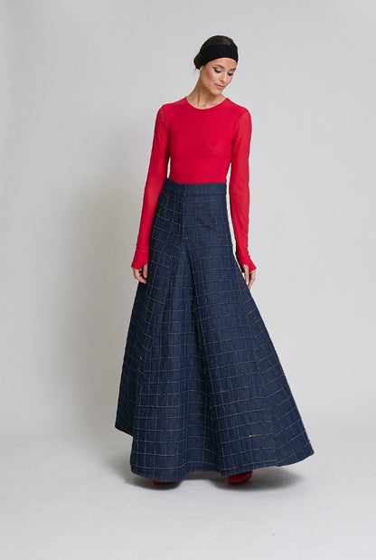 FALDA DENIM VENTANAS Skirts Zaitegui Studio 