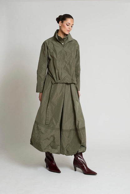 falda elena tafeta verde Skirts Zaitegui Studio 