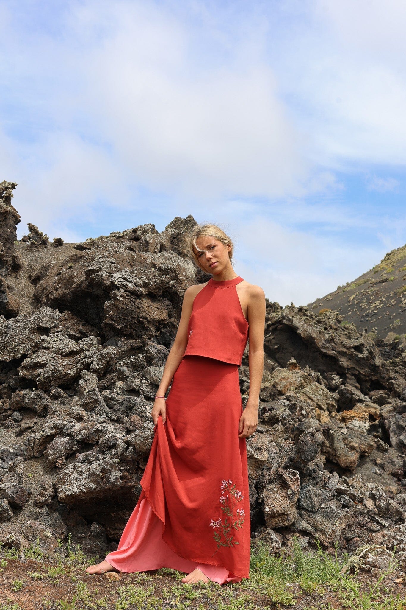 FALDA FLOR DE ALMENDRO Skirts Copines 