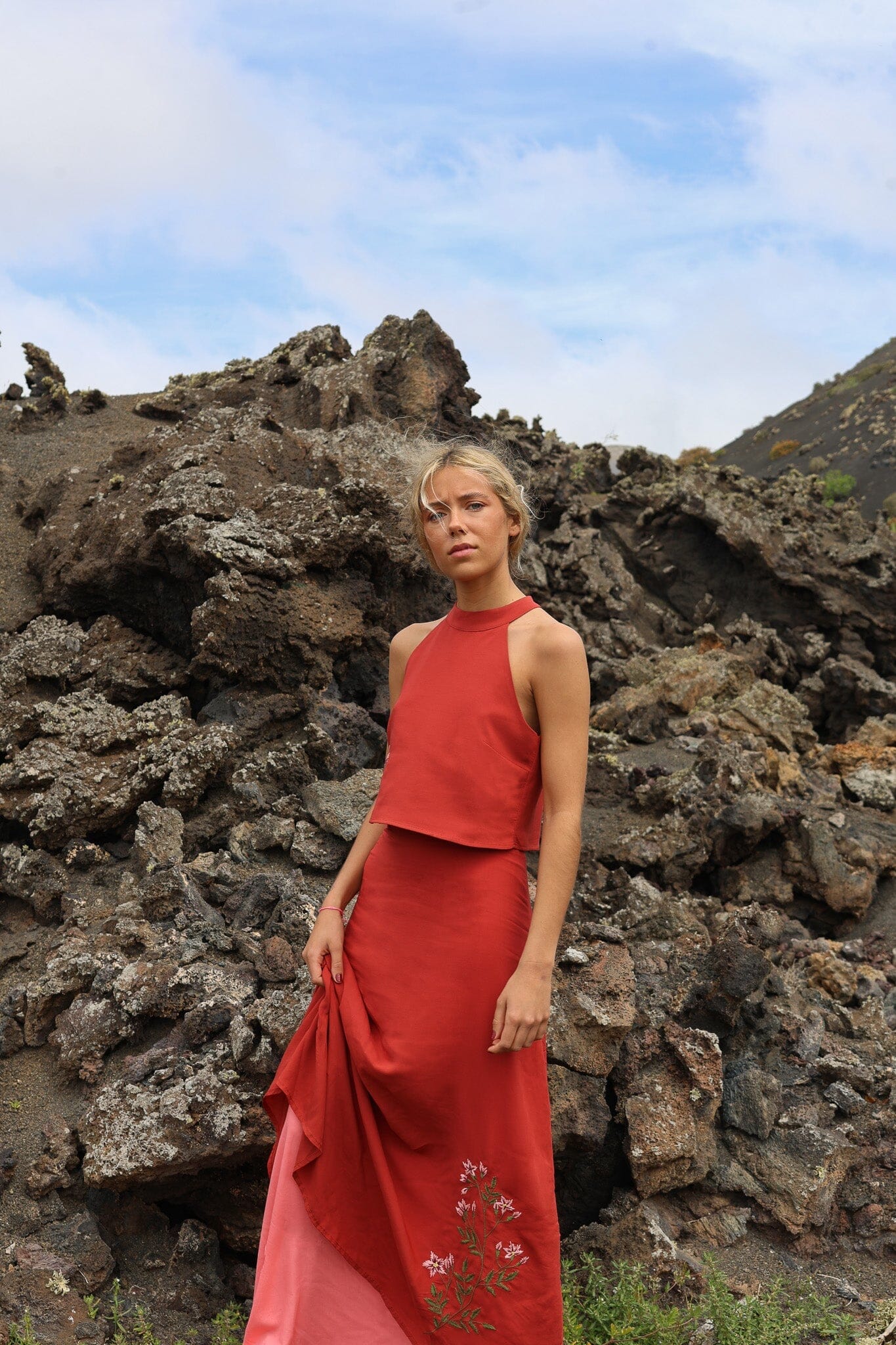 FALDA FLOR DE ALMENDRO Skirts Copines 