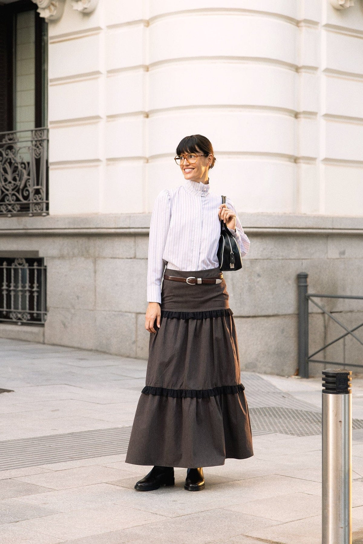 Falda Francesca Marrón Skirts IPA BRAND 