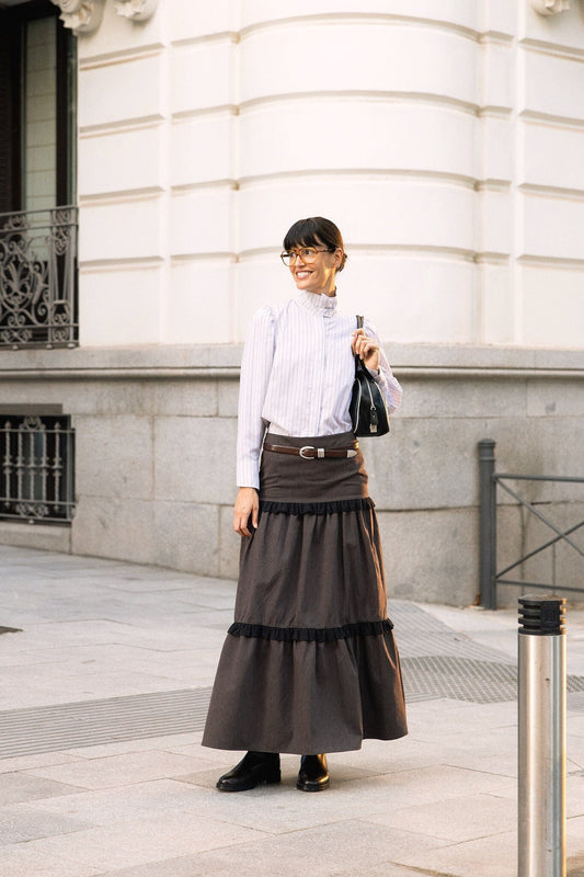 Falda Francesca Marrón Skirts IPA BRAND 