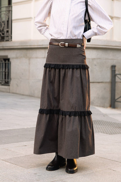 Falda Francesca Marrón Skirts IPA BRAND 