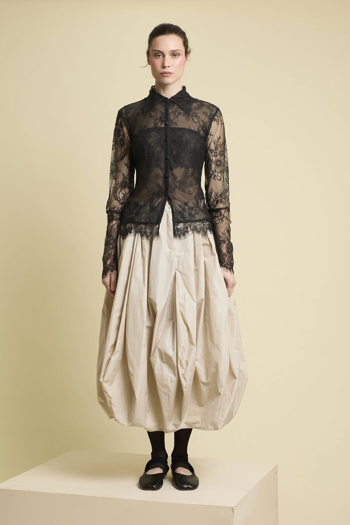 Falda Godets Nass cruda · Zaitegui Studio