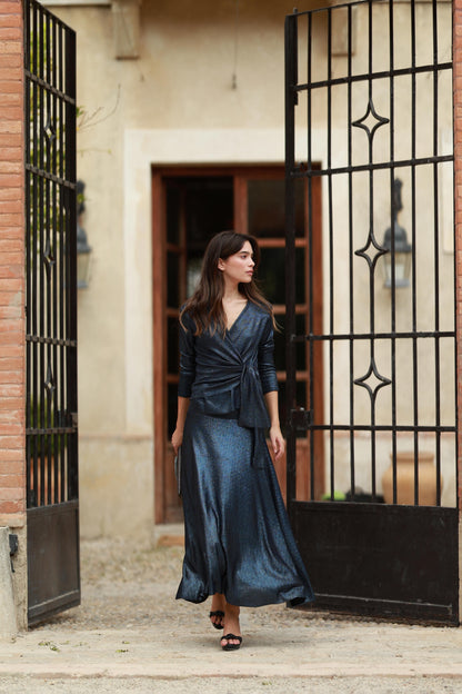 FALDA LIRIO AZUL Skirts Elisa Cortés 