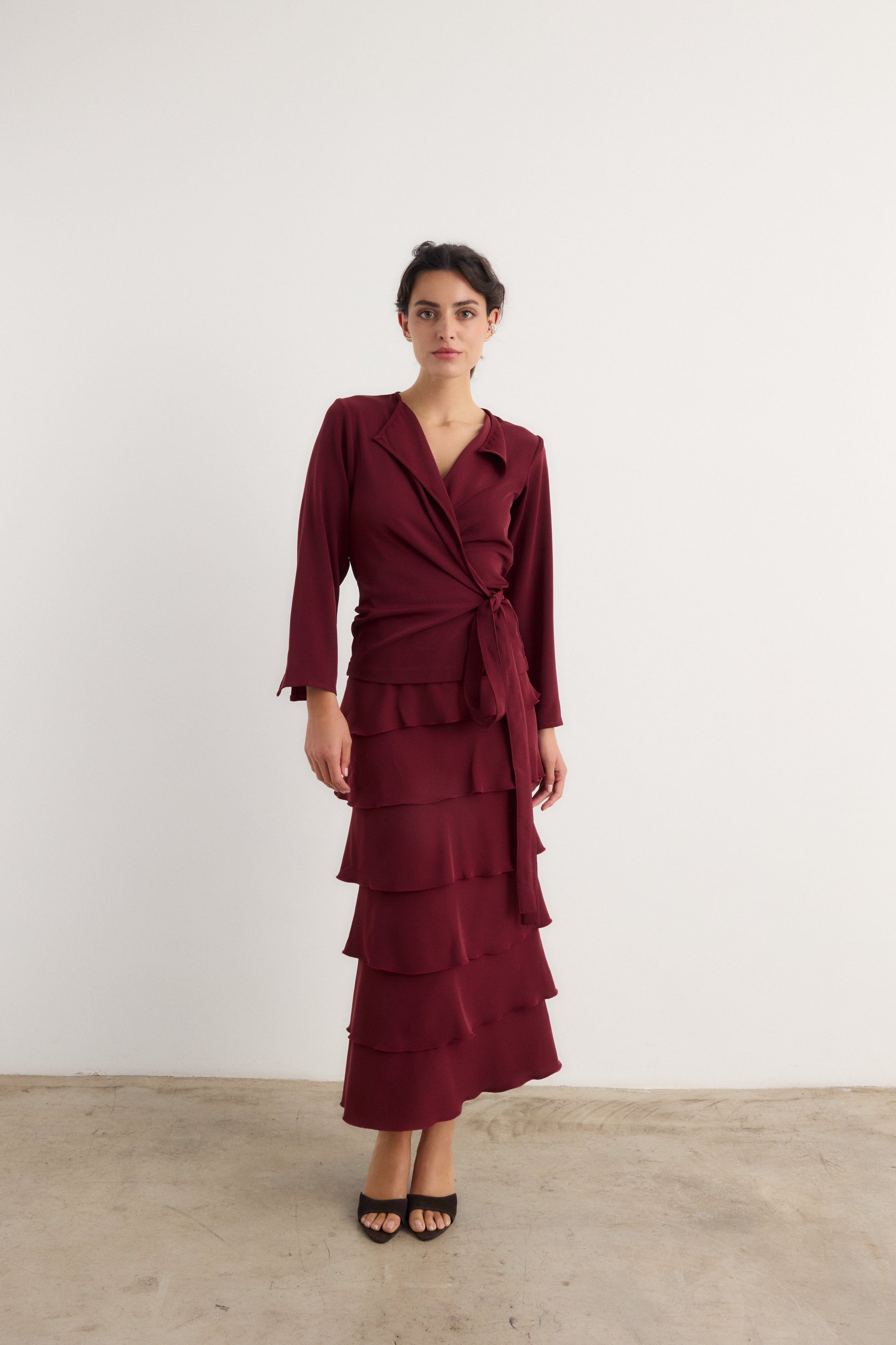 Falda Lupe Granate - Preorder Skirts Galcon Studio 