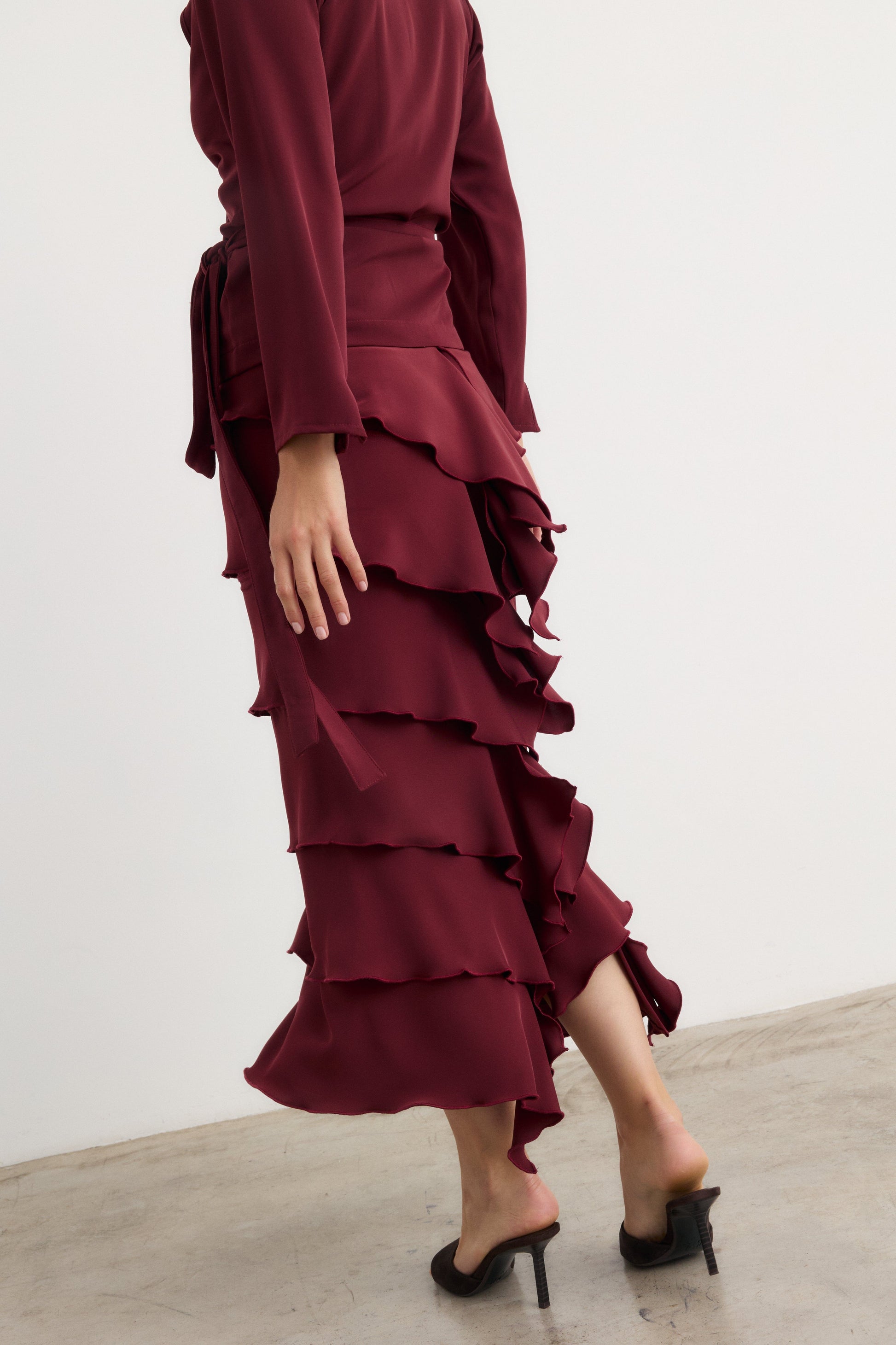 Falda Lupe Granate - Preorder Skirts Galcon Studio 