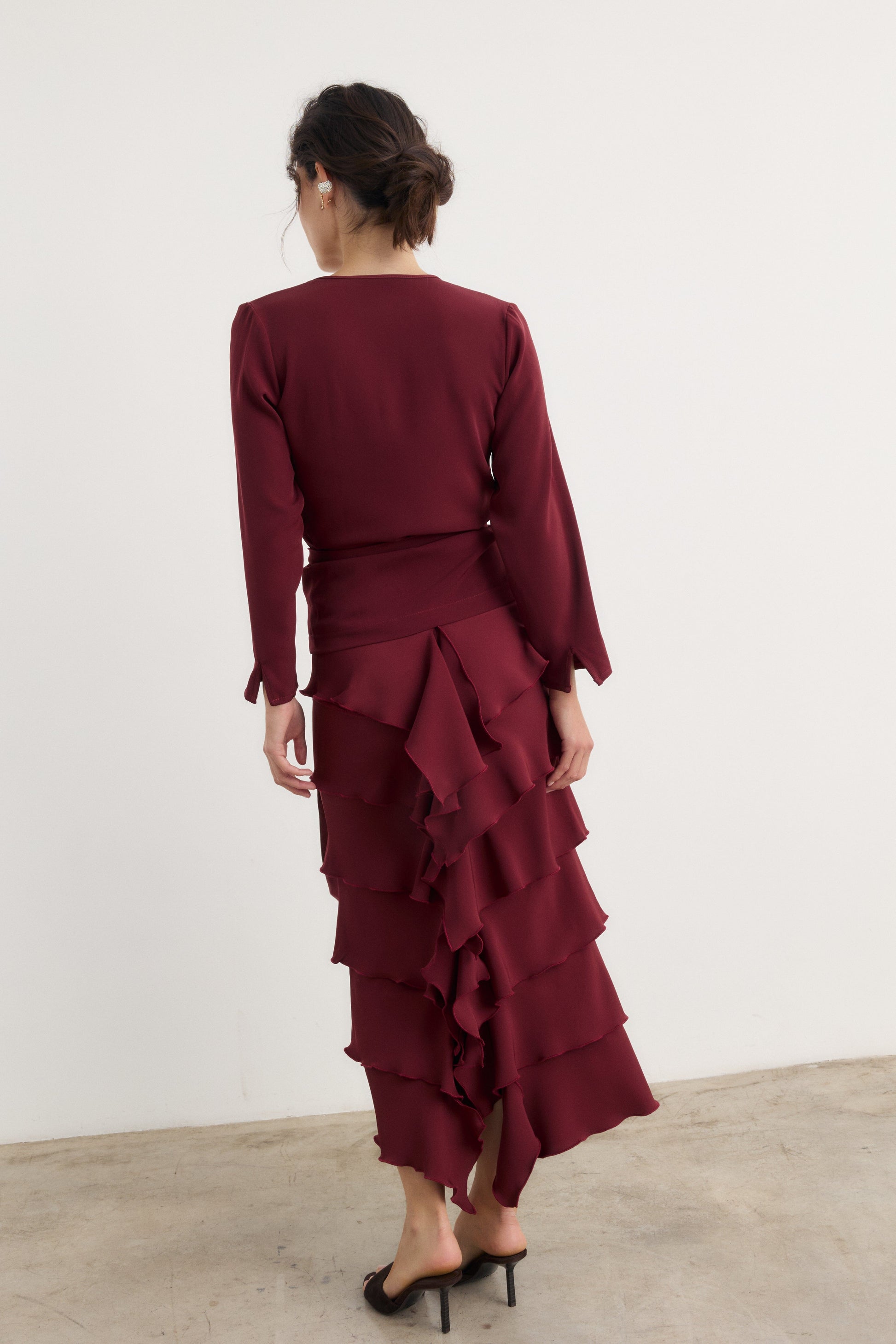 Falda Lupe Granate - Preorder Skirts Galcon Studio 