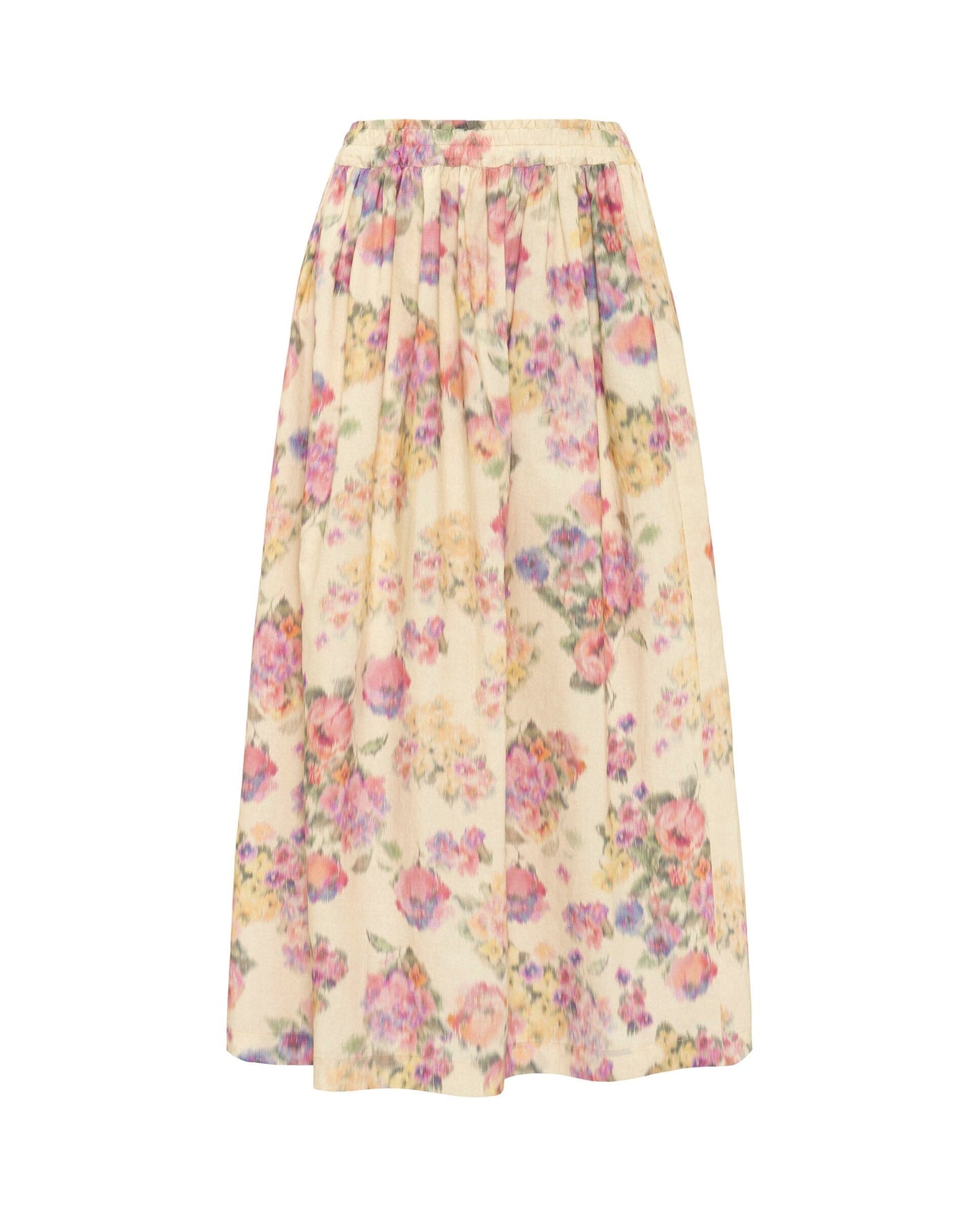 Falda midi de algodón estampado floral Skirts Mirto 
