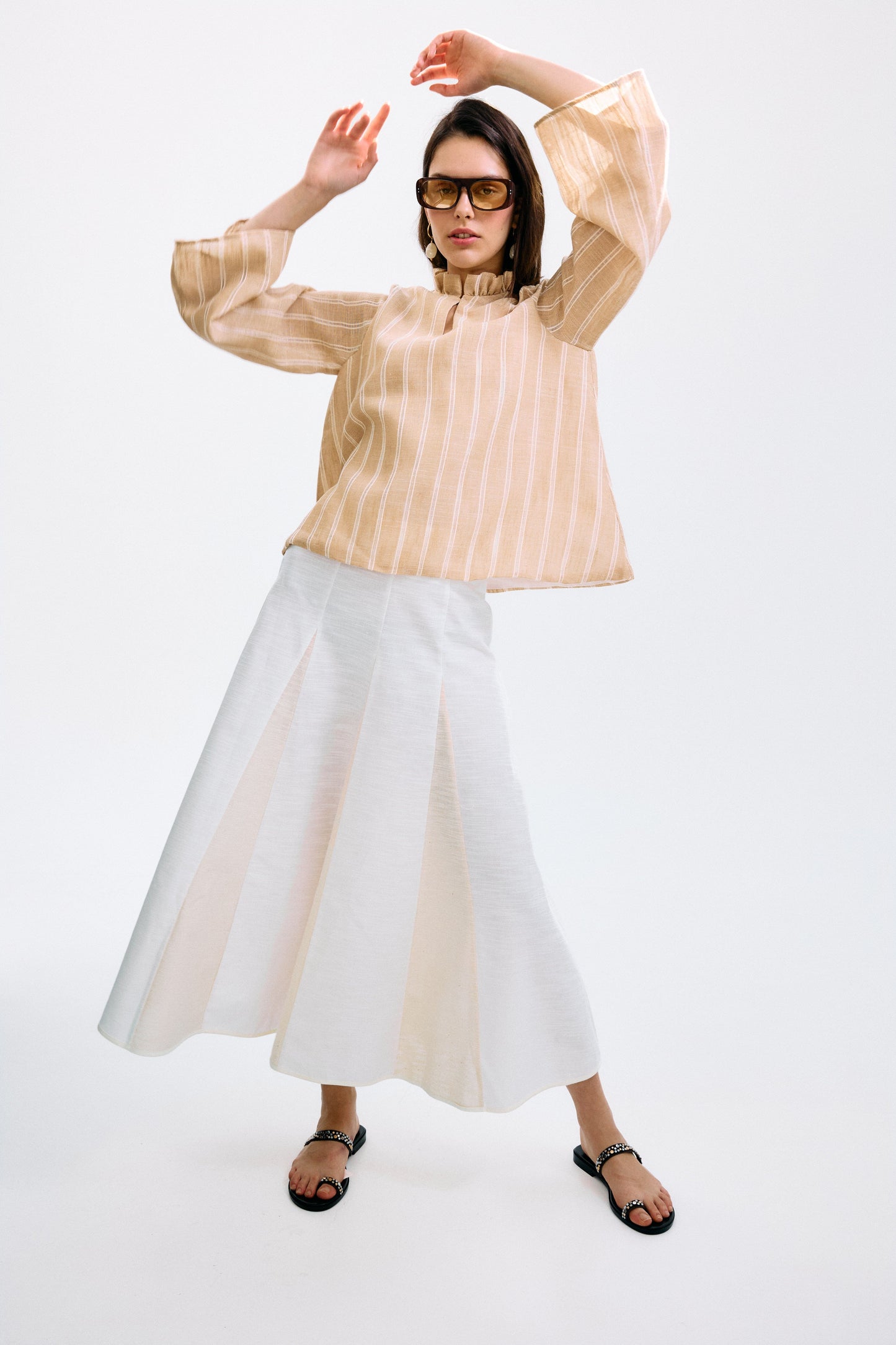 Falda Nuvola Midi Vuelo Crudo-PRE ORDER Skirts IPA BRAND 