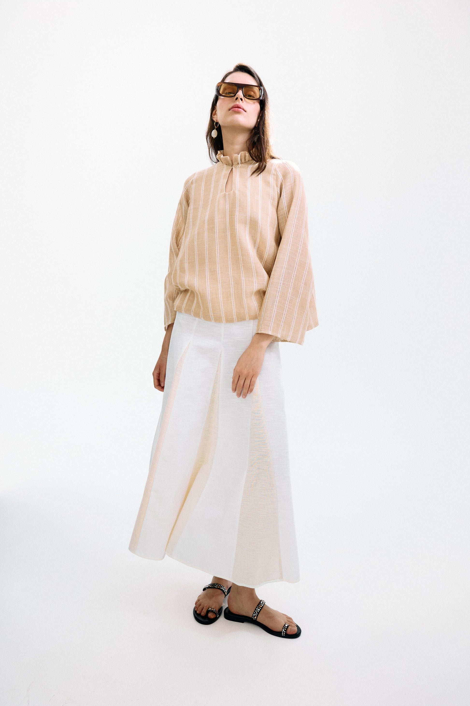 Falda Nuvola Midi Vuelo Crudo-PRE ORDER Skirts IPA BRAND 