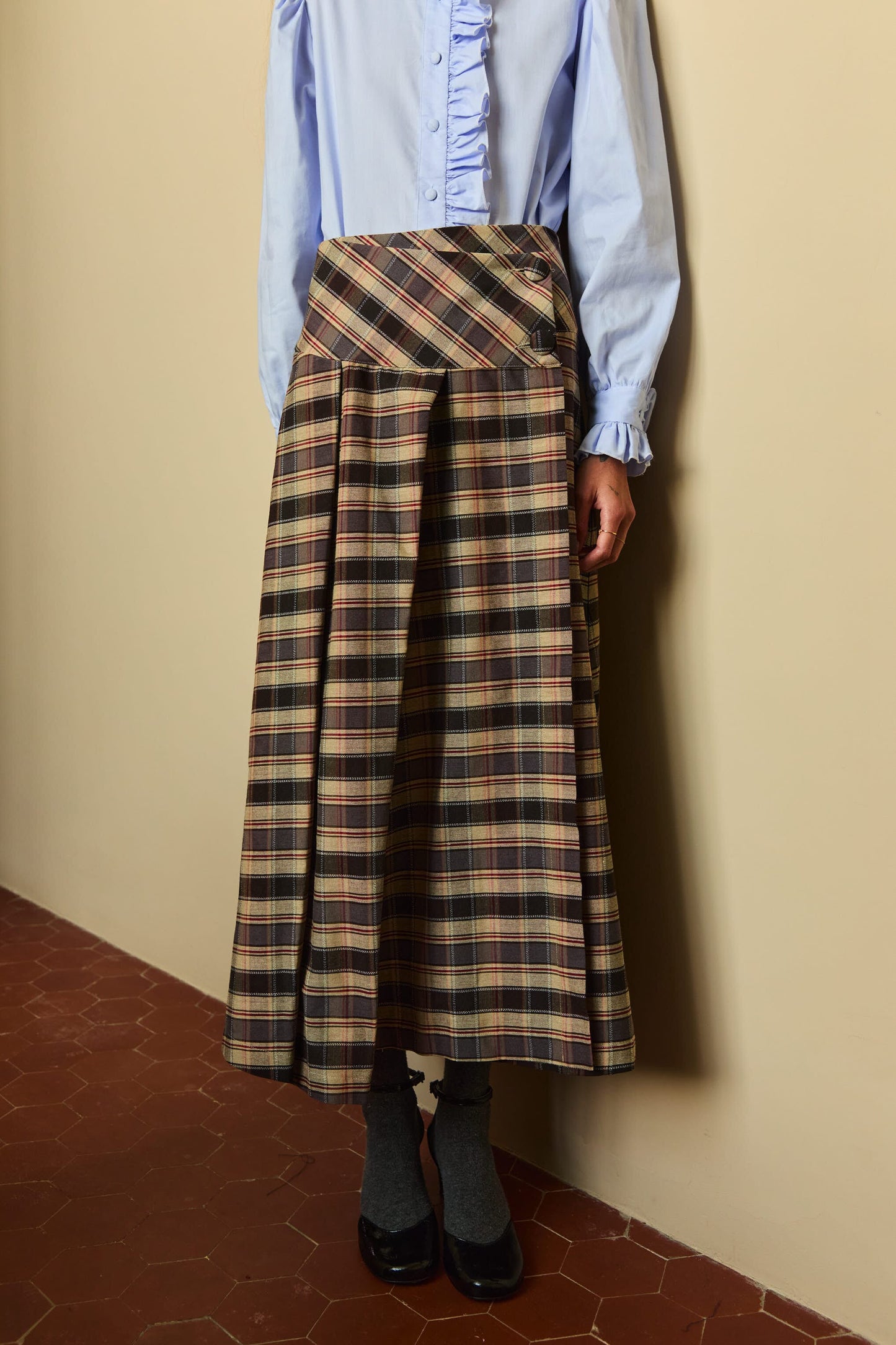 Falda Origen Cuadros Gris Skirts IPA BRAND 