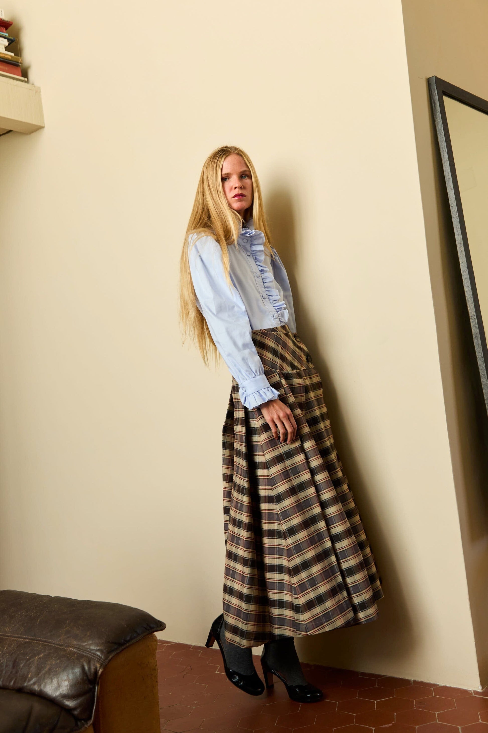 Falda Origen Cuadros Gris Skirts IPA BRAND 