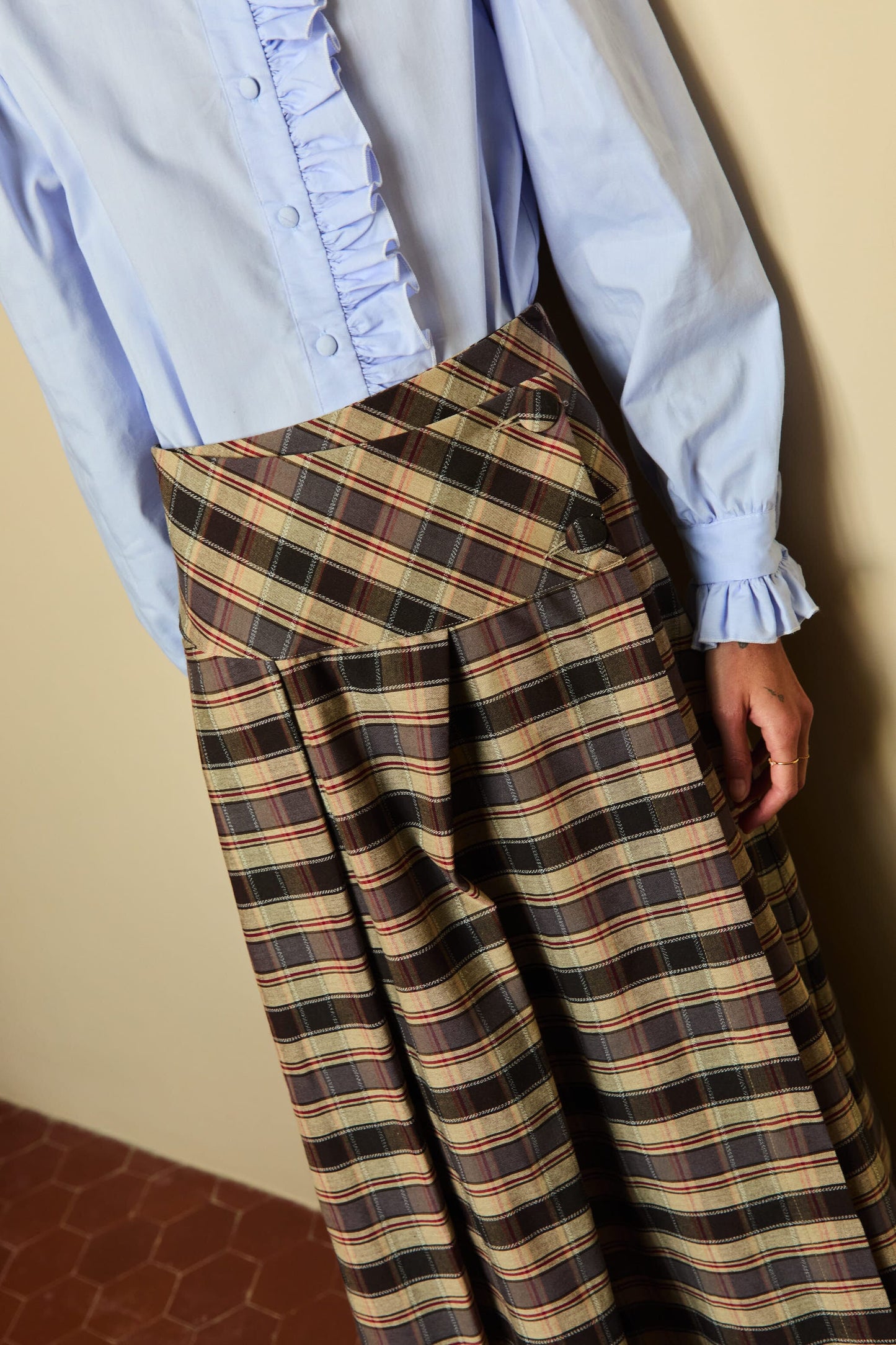 Falda Origen Cuadros Gris Skirts IPA BRAND 