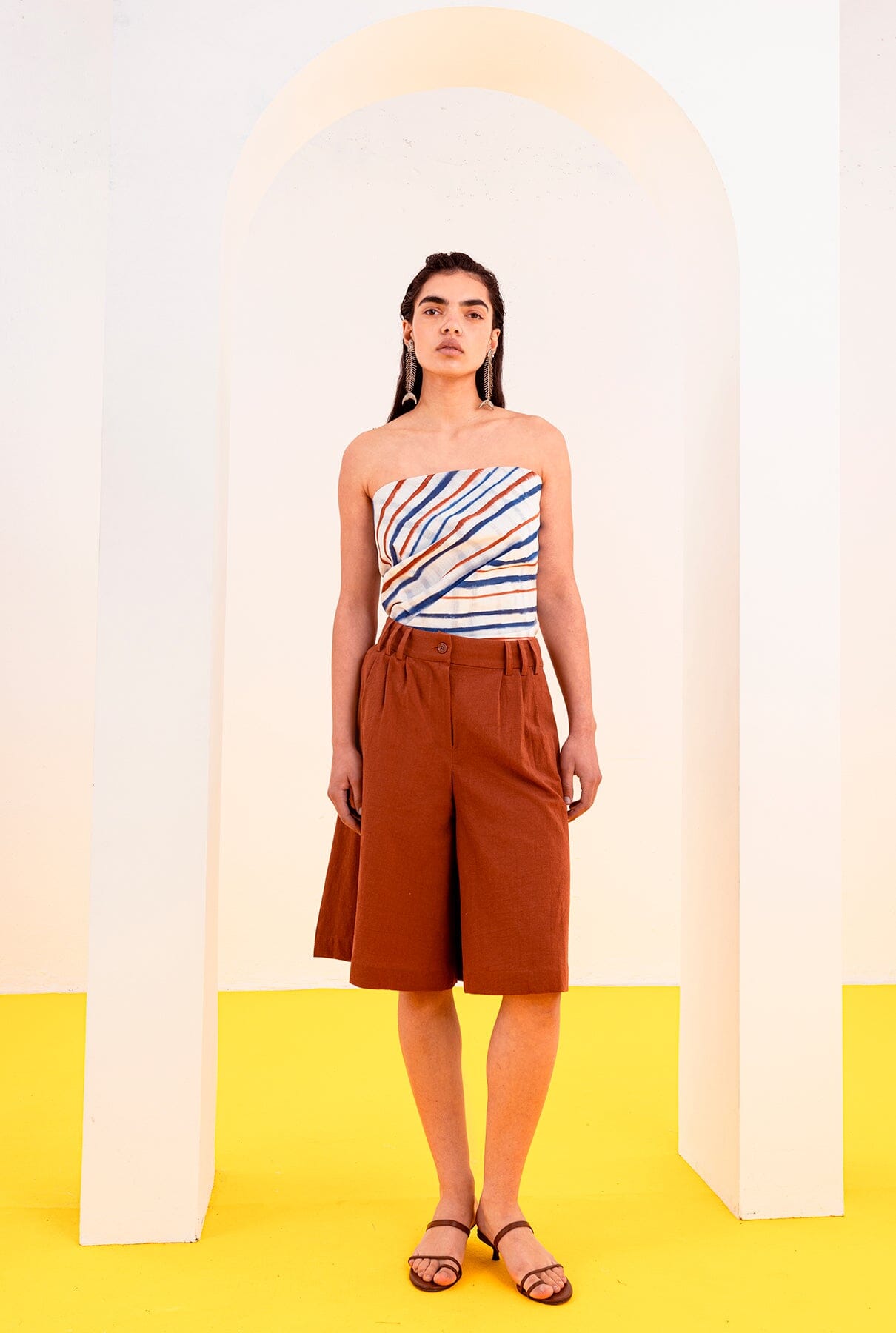 FALDA PANTALÓN SILVIA MARRÓN Skirts SOY FASCINANTE 