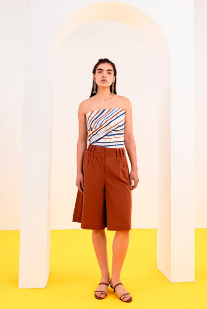 FALDA PANTALÓN SILVIA MARRÓN Skirts SOY FASCINANTE 