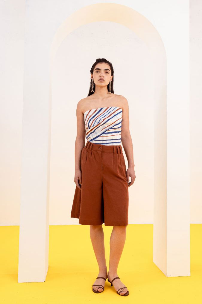 FALDA PANTALÓN SILVIA MARRÓN Skirts SOY FASCINANTE 