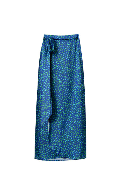 Falda Pareo Sole Lunares Azul Skirts Julise Magon 