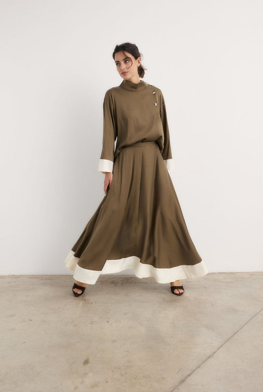 Falda Pavlova verde Galcon Studio 