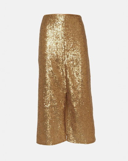 Falda Radziwill lentejuela dorada Skirts Galcon Studio 