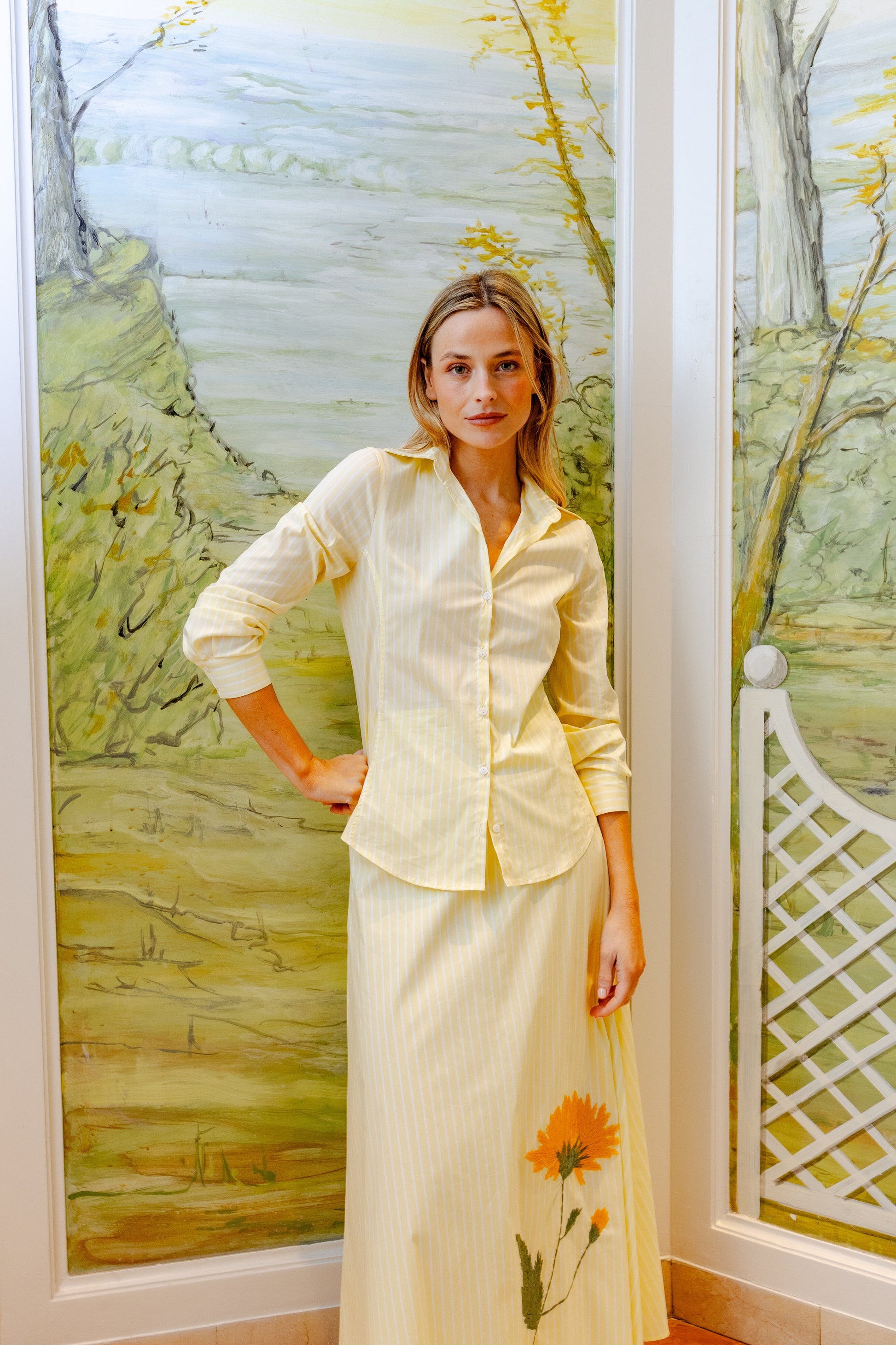 Falda Raiz amarilla Skirts Copines 