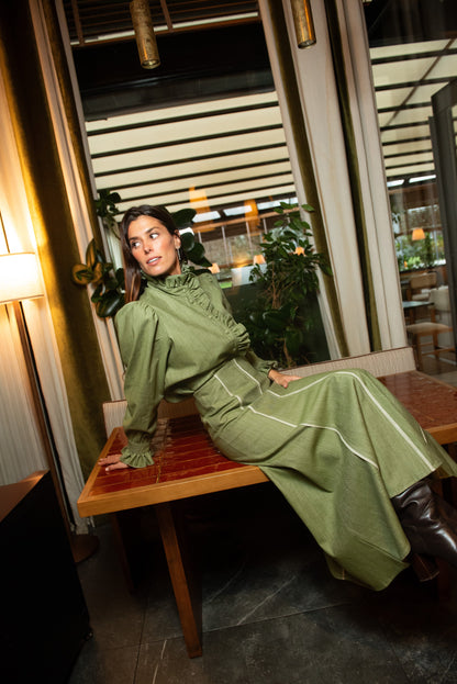 Falda Sirena Géminis Verde Skirts IPA BRAND 