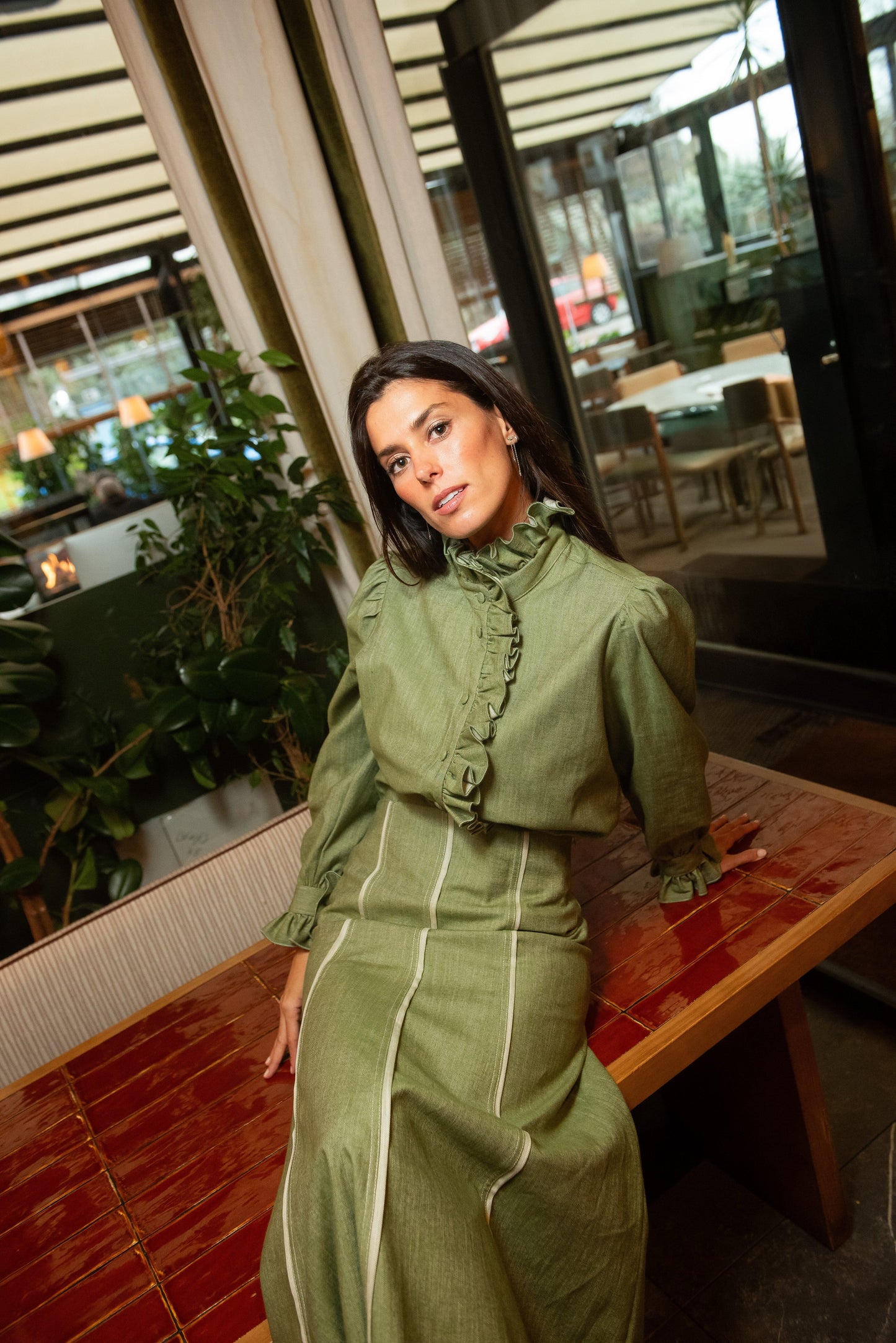 Falda Sirena Géminis Verde Skirts IPA BRAND 