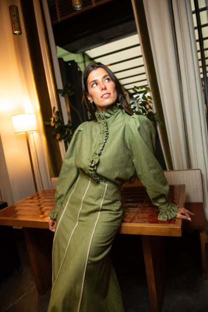 Falda Sirena Géminis Verde Skirts IPA BRAND 