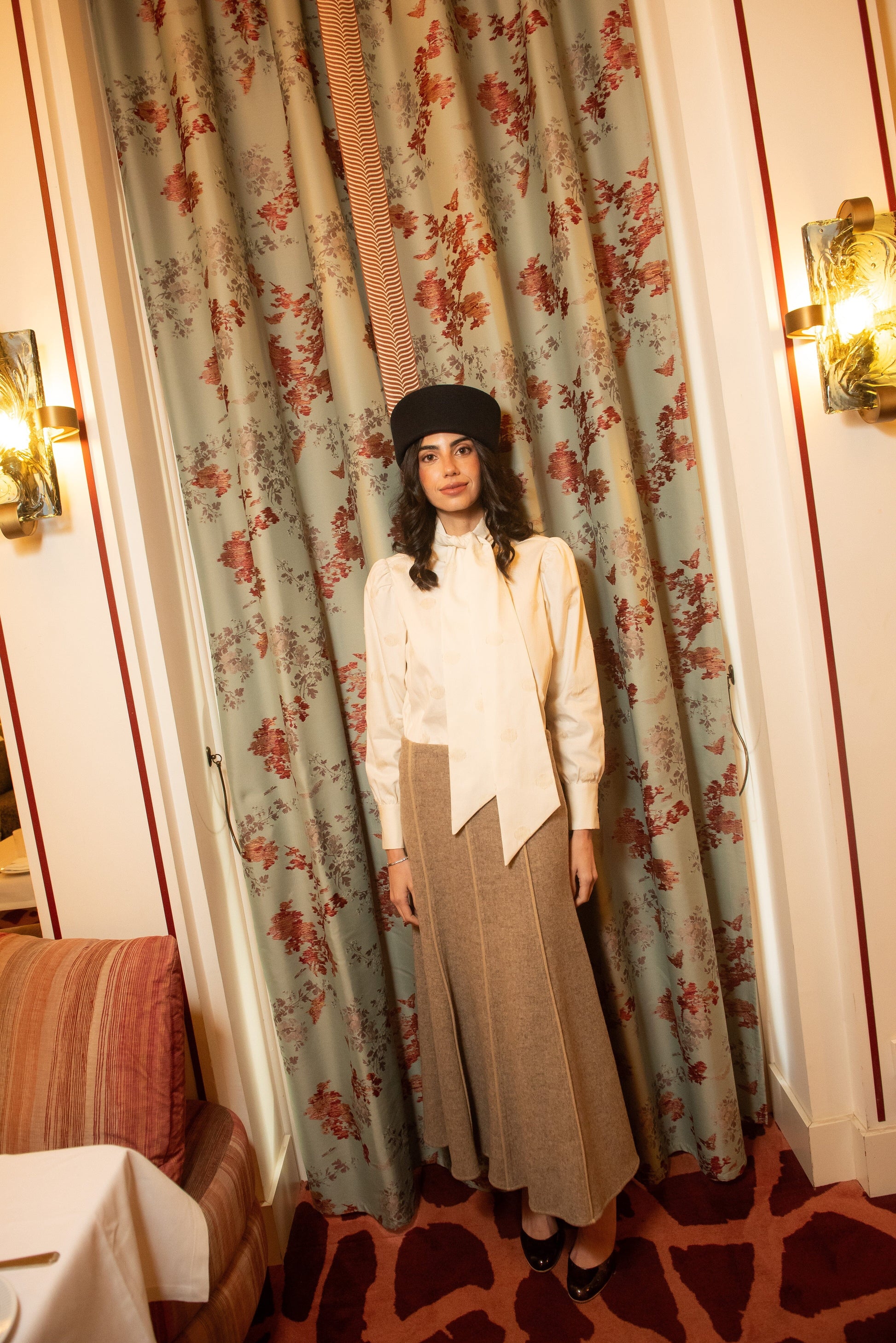 Falda Snowfall Lana Beige Skirts IPA BRAND 