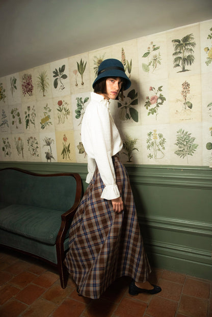 Falda Vuelo Cervinia Cuadros Azul y Camel IPA BRAND 