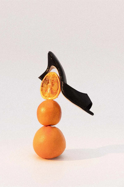 Farah new electra negro Heels Mint and Rose 