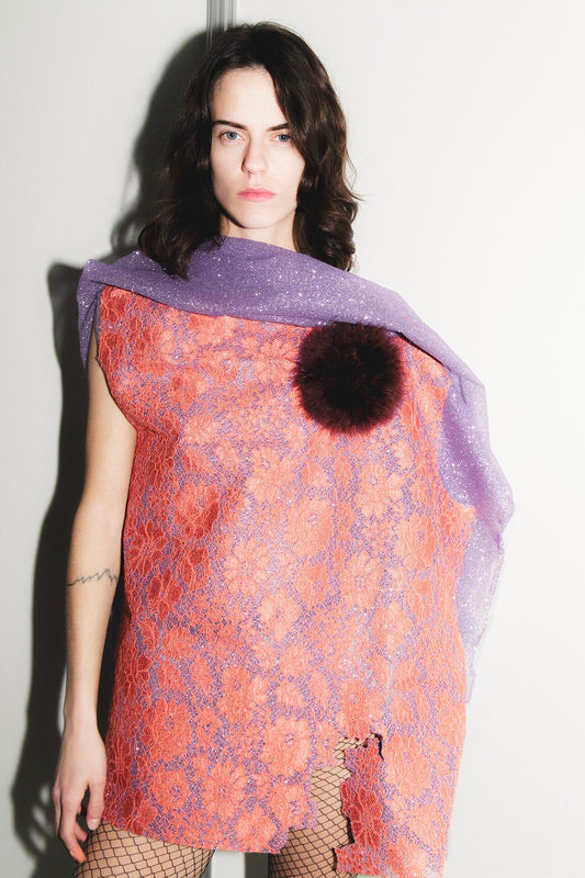 FEATHER POMPOM BROWN Headpieces Ernesto Naranjo 