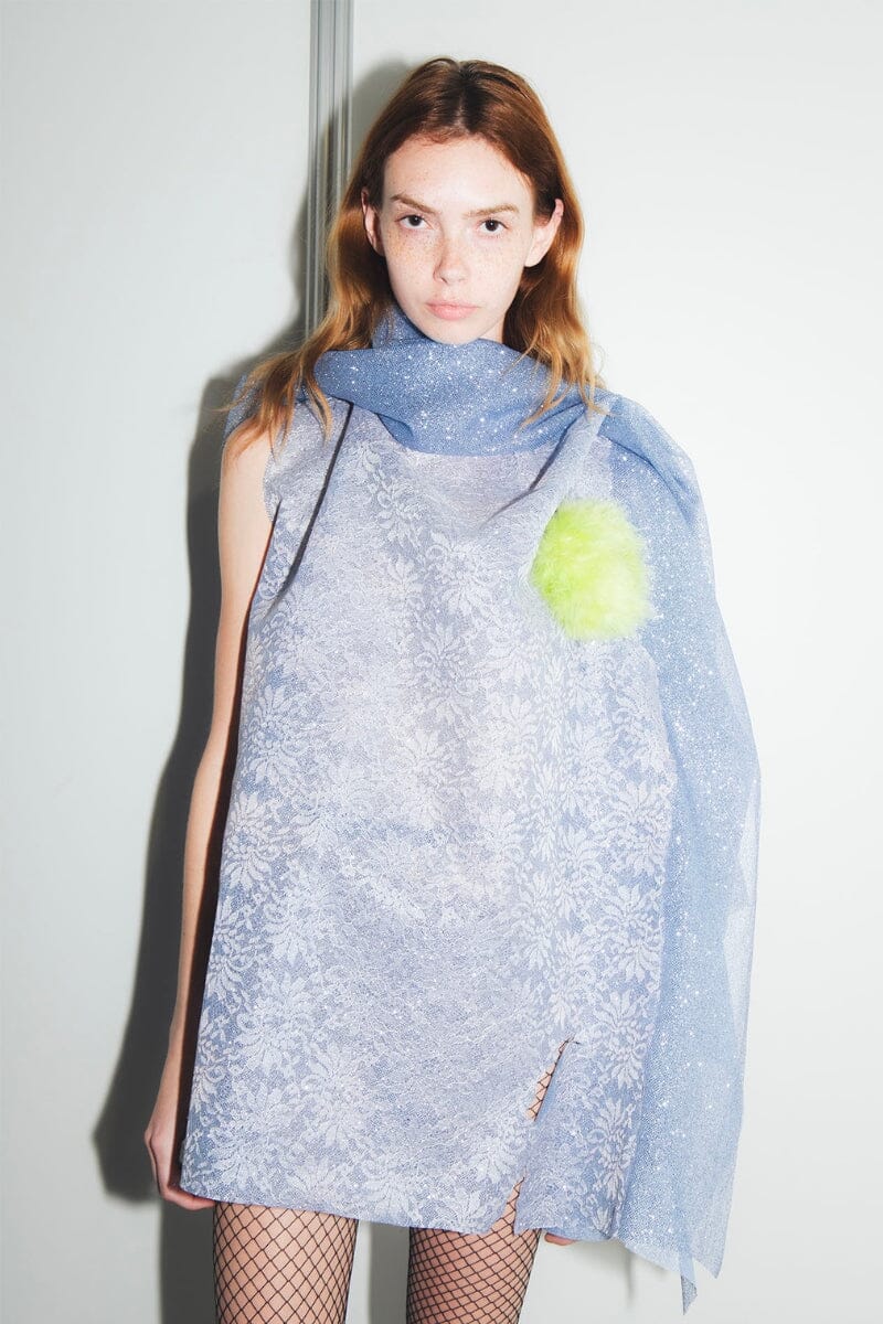 FEATHER POMPOM GREEN Headpieces Ernesto Naranjo 